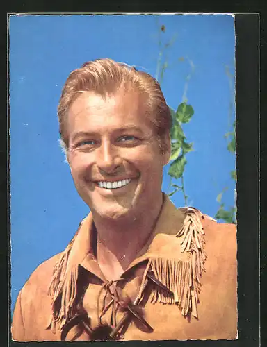 AK Schauspieler Lex Barker als Old Shatterhand