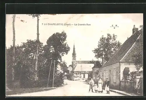 AK La Chapelotte, La Grande Rue