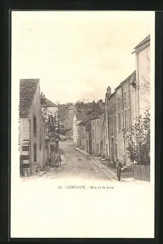 AK Gemeaux, Rue de la Gare