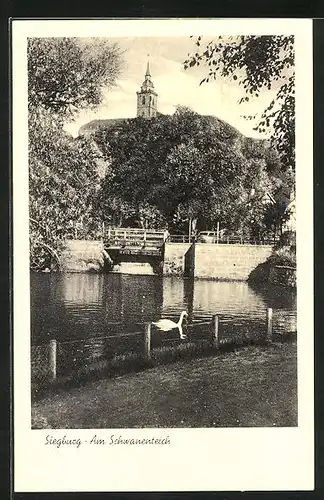 AK Siegburg, Wehr am Schwanenteich