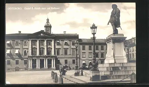 AK Göteborg, Gustaf II Adolfs staty och Radhuset
