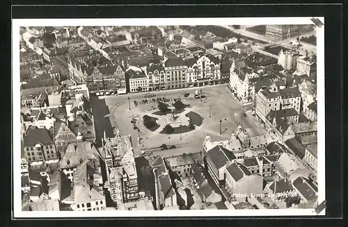 AK Malmö, Stortorget, Flygfoto, Fliegeraufnahme