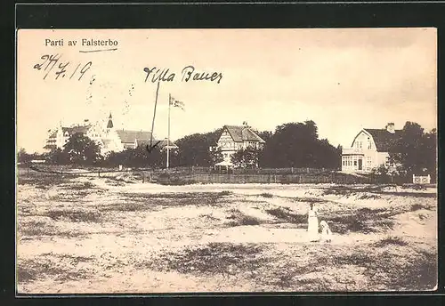 AK Falsterbo, Strandpartie mit Villen