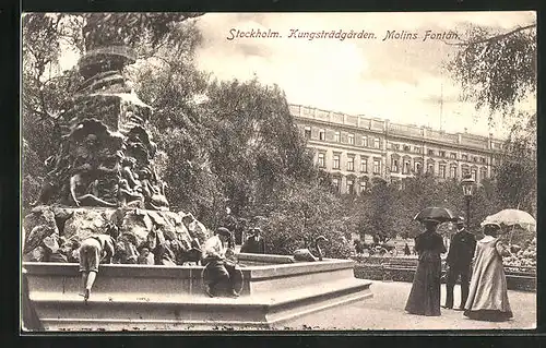 AK Stockholm, Kungsträdgarden, Molins Fontän