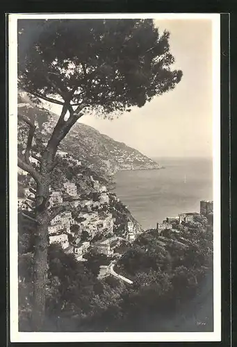 AK Amalfi, Fernblick auf die Küstenstadt