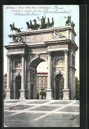 AK Milano, Arco della Pace, Sempione