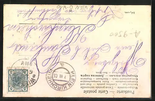 AK Wien, Kärnthner-Klub Alpenrose 1904-05