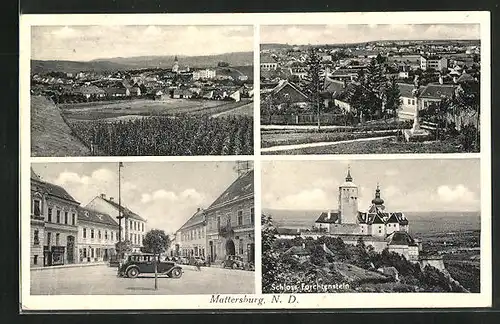 AK Mattersburg /N.-D., Schloss Forchtenstein, Strassenpartie mit Geschäft, Teilansicht