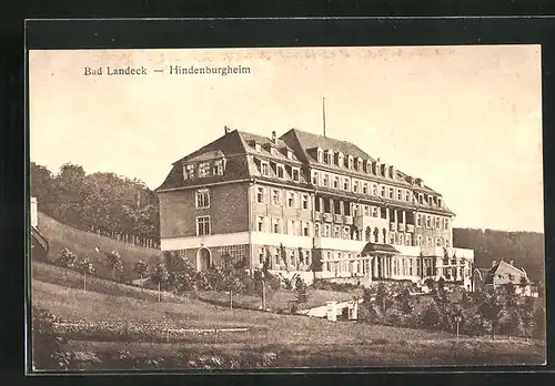 AK Bad Landeck, Hindenburgheim
