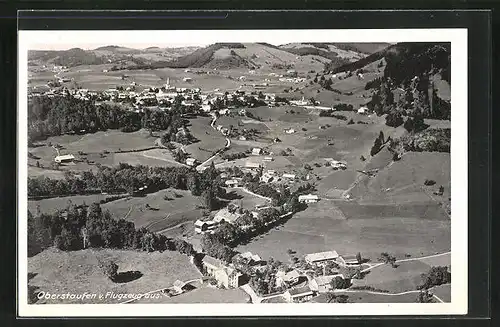 AK Oberstaufen, Teilansicht, Fliegeraufnahme