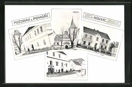 AK Misovice-Pohori, Skola, Kostel, Fara