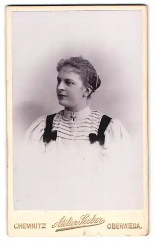 Fotografie Clemens Seeber, Chemnitz, Theaterstr. 22, Portrait bildschöne junge Frau mit Haarspange