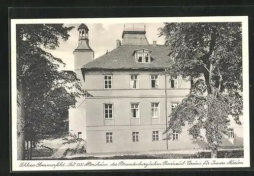 AK Sommerfeld / Lubsko, Schloss, seit 1931 Altersheim des Brandenburgischen Provinzial-Vereins für Innere Mission