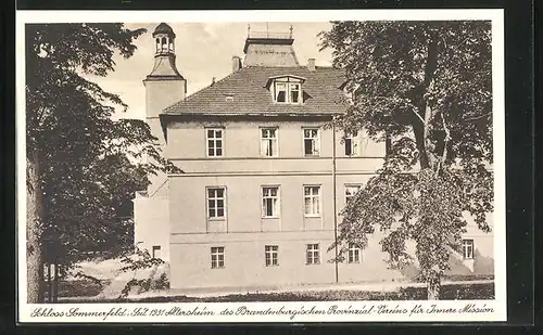 AK Sommerfeld / Lubsko, Schloss, seit 1931 Altersheim des Brandenburgischen Provinzial-Vereins für Innere Mission