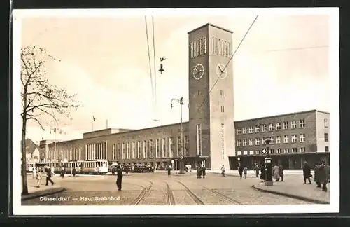 AK Düsseldorf, Partie am Hauptbahnhof