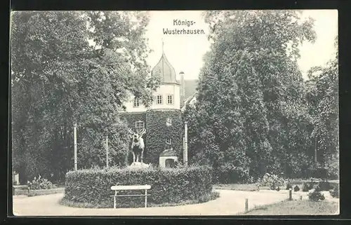 AK Königs-Wusterhausen, Partie am Schloss