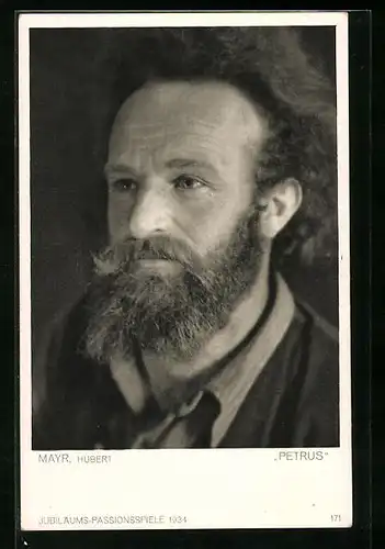 AK Oberammergau, Passionsspiele 1934, Hubert Mayr als Petrus