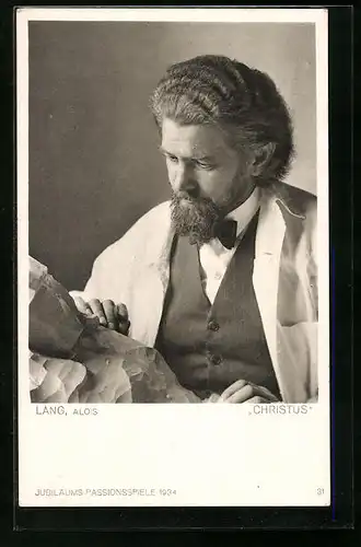 AK Oberammergau, Passionsspiele 1934, Alois Lang als Christus