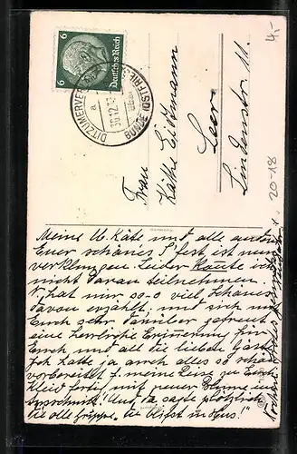 AK Neujahrsglückwunsch mit Hufeisen, Kleeblättern und Blüten