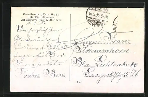 AK Alt-Schadow über W.-Buchholz, Spreebrücke