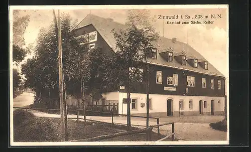AK Zinnwald i. Sa., Gashof zum Sächsischen Reiter