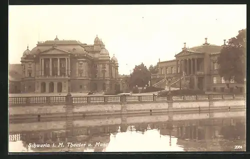 AK Schwerin i. M., Theater und Museum