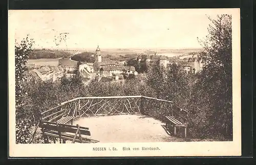 AK Nossen i. Sa., Blick vom Steinbusch