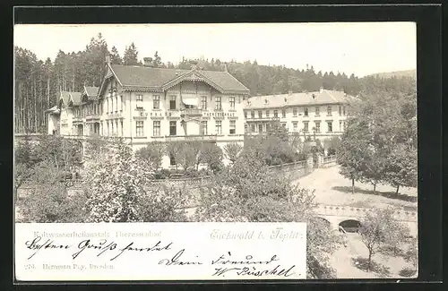 AK Eichwald b. Teplitz, Kaltwasserheilanstalt Theresienbad