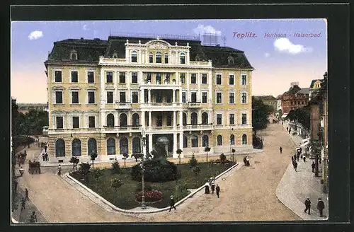 AK Teplitz, Kurhaus u. Kaiserbad