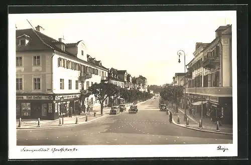 AK Franzensbad, Blick in die Goethestrasse