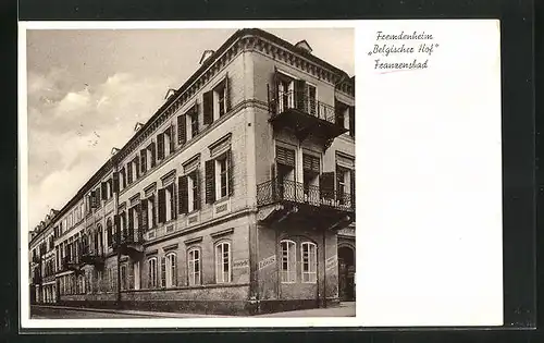AK Franzensbad, Hotel Belgischer Hof