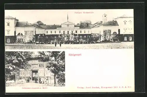 AK Königswart, Schlossrestaurant Kohl, Schloss Metternich