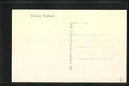 AK Königgrätz / Hradec Kralove, Námesti