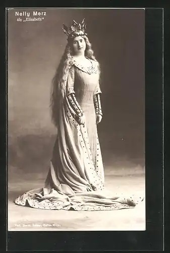 AK Opernsängerin Nelly Merz als Elisabeth