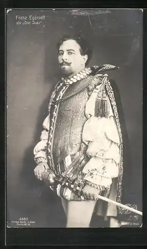 AK Opernsänger Franz Egénieff als Don Joan
