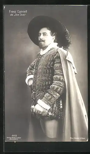 AK Opernsänger Franz Egénieff als Don Joan
