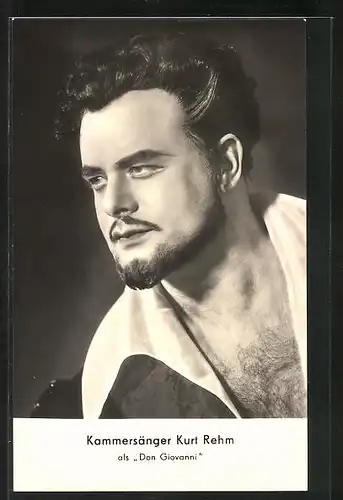 AK Opernsänger Kurt Rehm als Don Giovanni