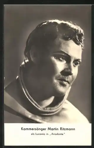 AK Opernsänger Martin Ritzmann als Lucanio in Ariodante