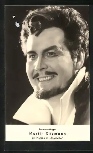 AK Opernsänger Martin Ritzmann als Herzog in Rigoletto