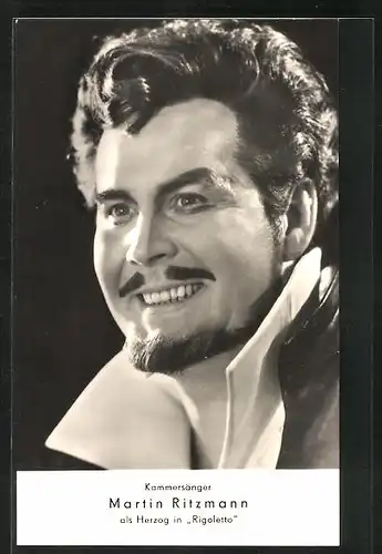 AK Opernsänger Martin Ritzmann als Herzog in Rigoletto