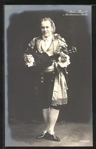 AK Opernsänger John Forsell mit Gitarre im Bühnenkostüm