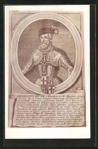 AK Portrait von Georius Hund, Reformation