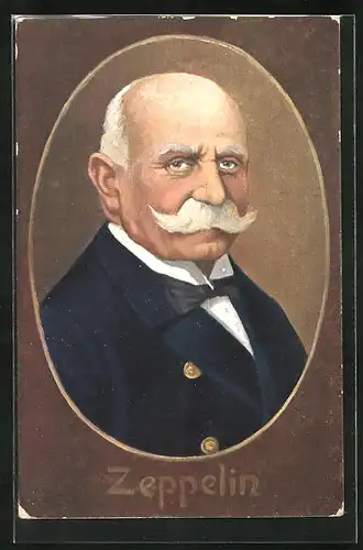 AK Portrait von Graf von Zeppelin