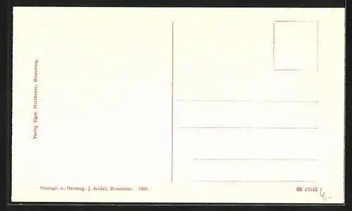 AK Rosenberg / Böhmerwald, Panoramablick aus der Vogelschau