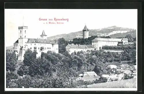 AK Rosenberg, Blick auf das Schloss