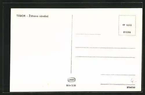 AK Tabor, Zizkovo námesti