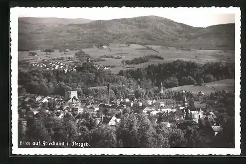 AK Friedland / Frydlant, Blick auf den Ort