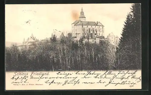 AK Friedland / Frydlant, Schloss Friedland