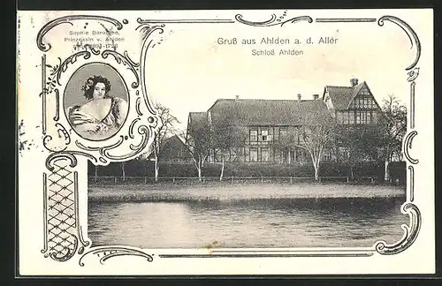 AK Ahlden a. d. Aller, Schloss Ahlden, Sophie Dorothée Prinzessin v. Ahlden anno 1694-1726