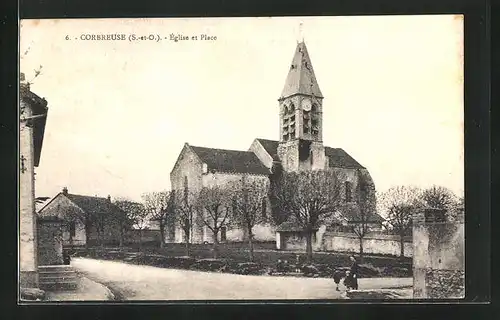 AK Corbreuse, Eglise et Place